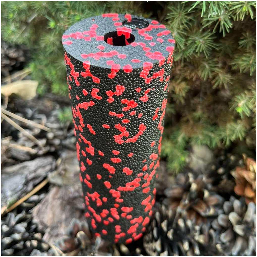 Масажний ролик PowerPlay PP-4346 Mini EPP Foam Roller 15x5,3см Чорно/Червоний (PP_4346_Red_(15*5)) - зображення 3