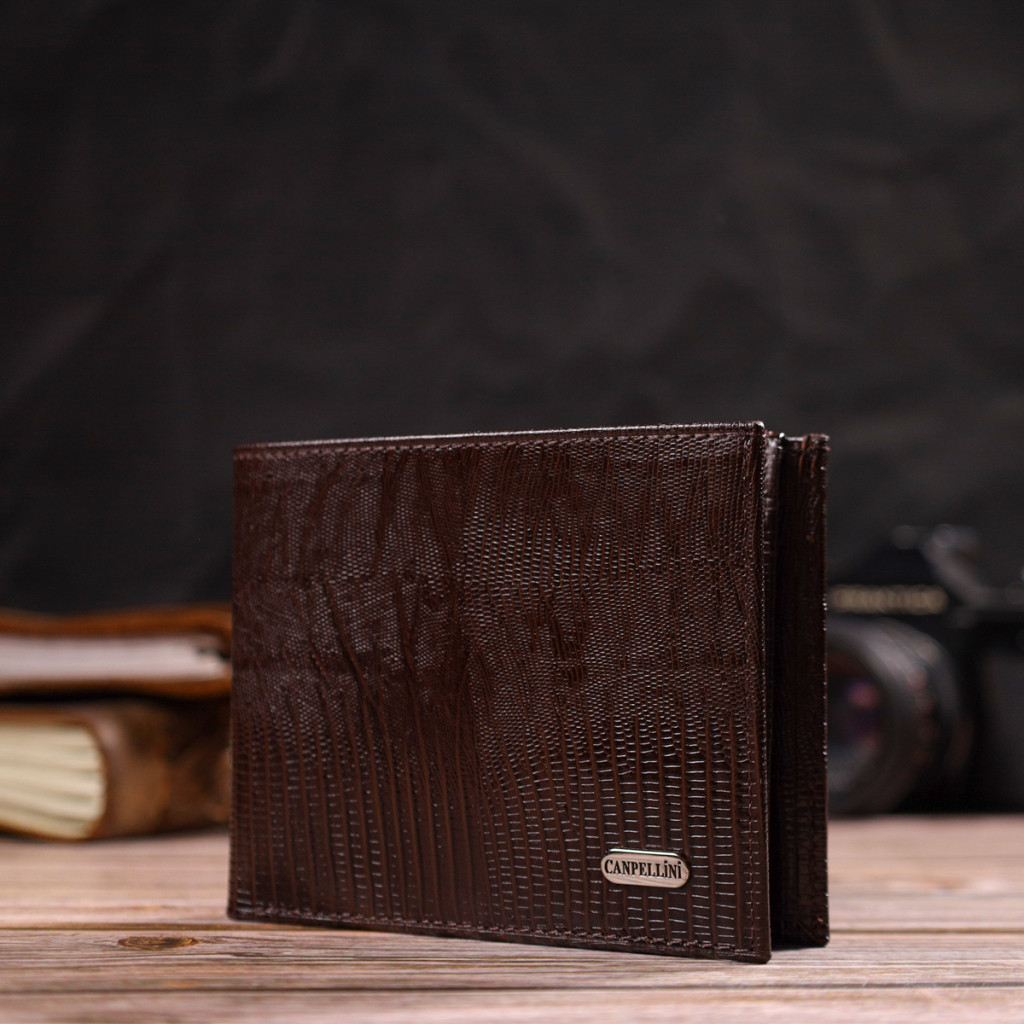 Портмоне Canpellini З натуральної шкіри Коричневе (21869) - зображення 8