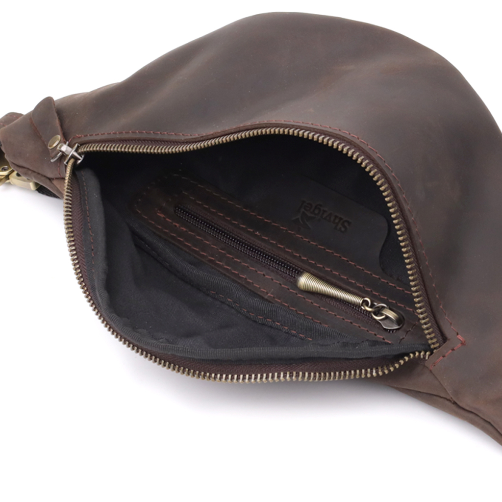 Сумка Shvigel З натуральної шкіри Коричнева (23139) - зображення 7