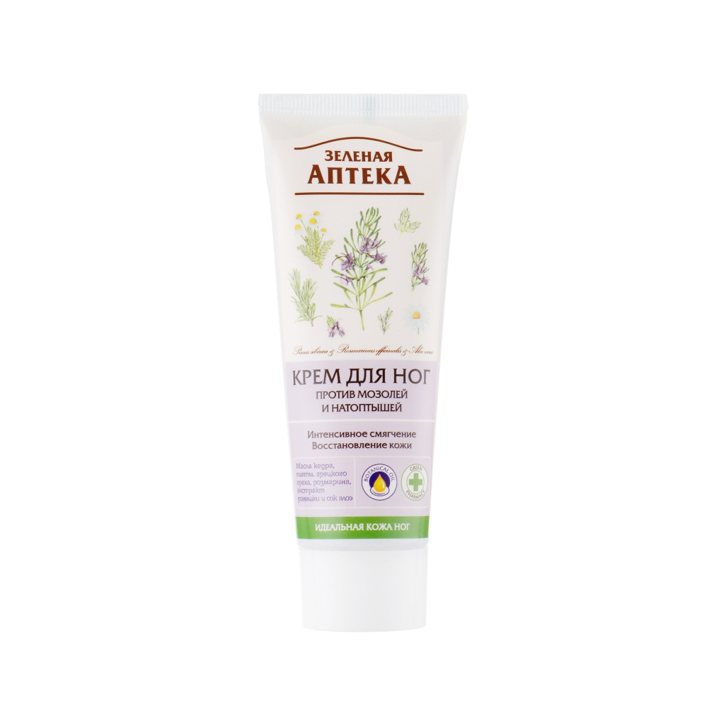 Крем для ніг Зелена Аптека Проти мозолів і натоптишів 75 мл (4823015927324) - изображение 1