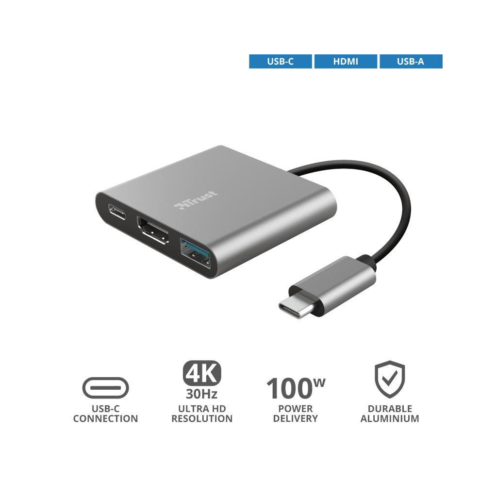 Концентратор Trust Dalyx 3-in-1 Multiport USB-C (23772) - изображение 7