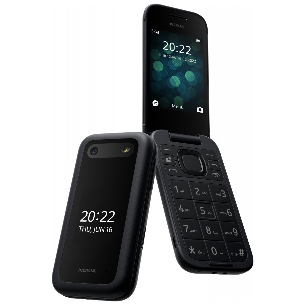 Мобільний телефон Nokia 2660 Flip Black - зображення 5