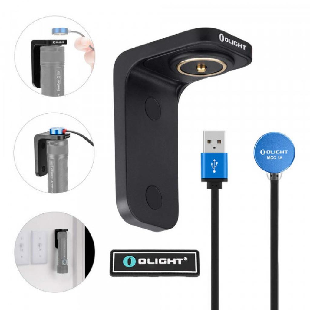 Зарядний пристрій для акумуляторів Olight з магнітним тримачем, кріплення на стіну (L-DOCK KIT) - зображення 5
