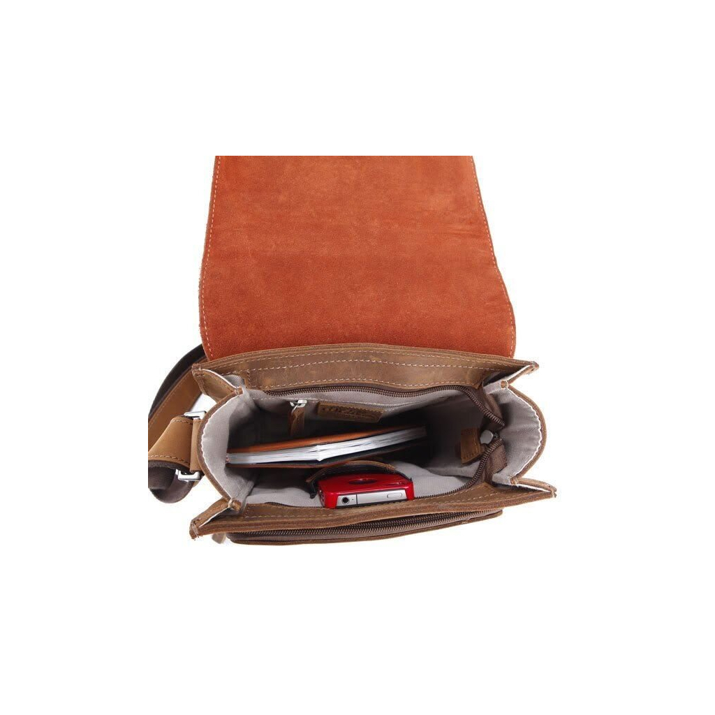 Сумка Vintage З вінтажної шкіри Коричнева (14159) - зображення 7