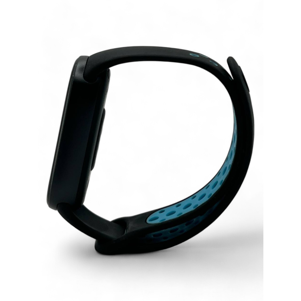 Ремінець до фітнес браслета BeCover Vents Style для Xiaomi Mi Smart Band 10 Black-Blue (713627) - зображення 3