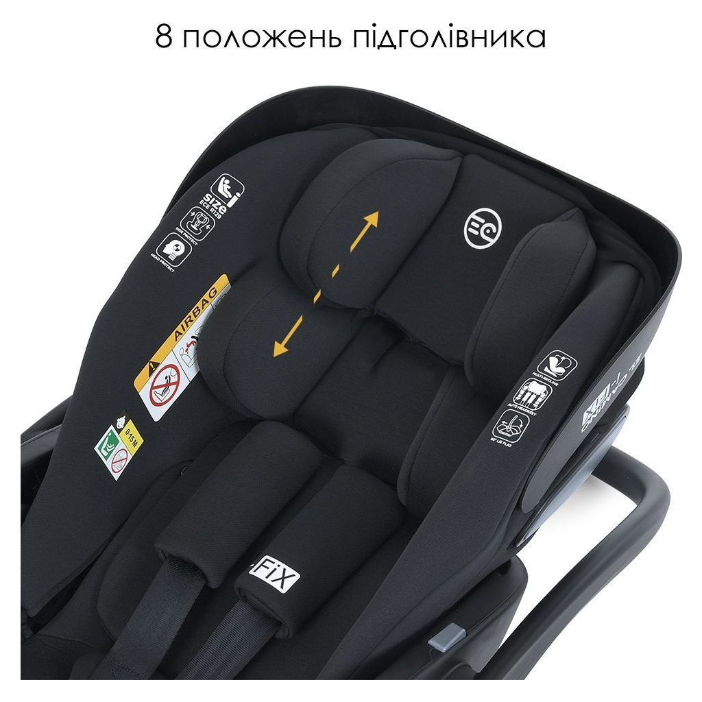 Автокрісло El Camino i-FIX (0-13кг) royal dark gray (ME 1110 royal.d.gray) - зображення 8