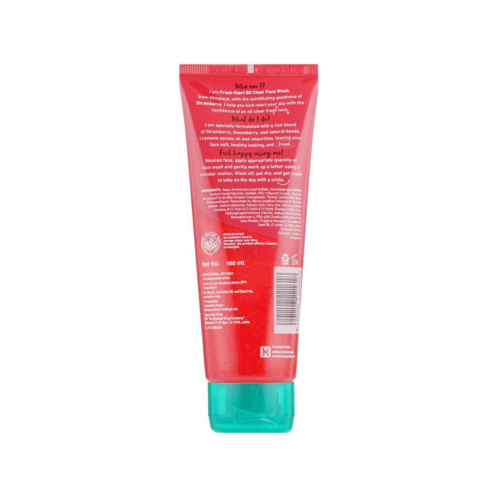 Гель для вмивання Himalaya Herbals Fresh Start з полуницею 100 мл (6291107221618) - изображение 2