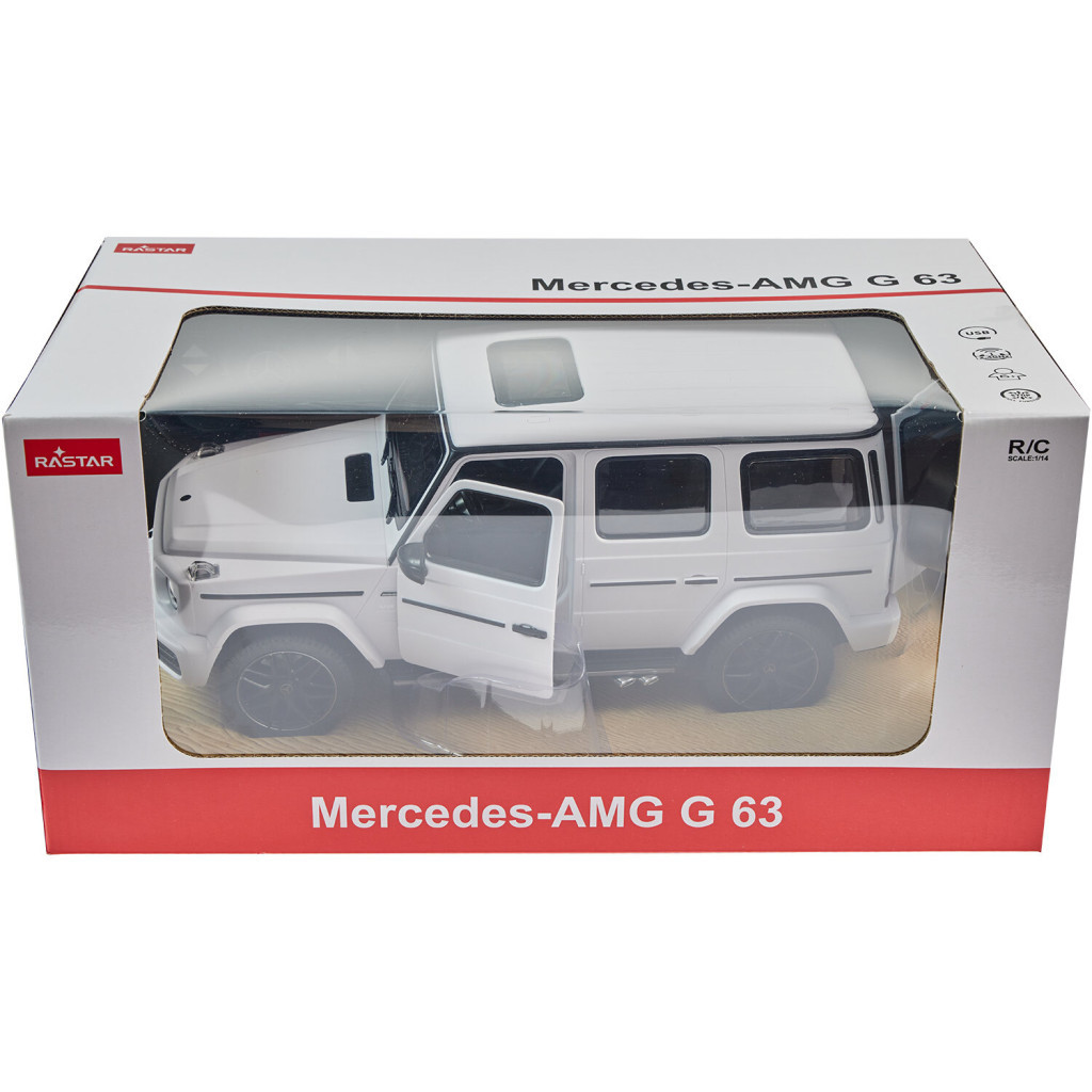 Радіокерована іграшка Rastar Mercedes-Benz G63 AMG 1:14 білий (95760 white) - зображення 11