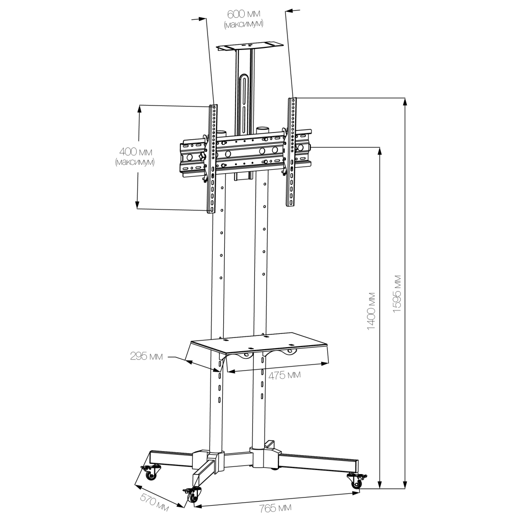 Стійка презентаційна Vinga TFS-W0564B1 - зображення 12