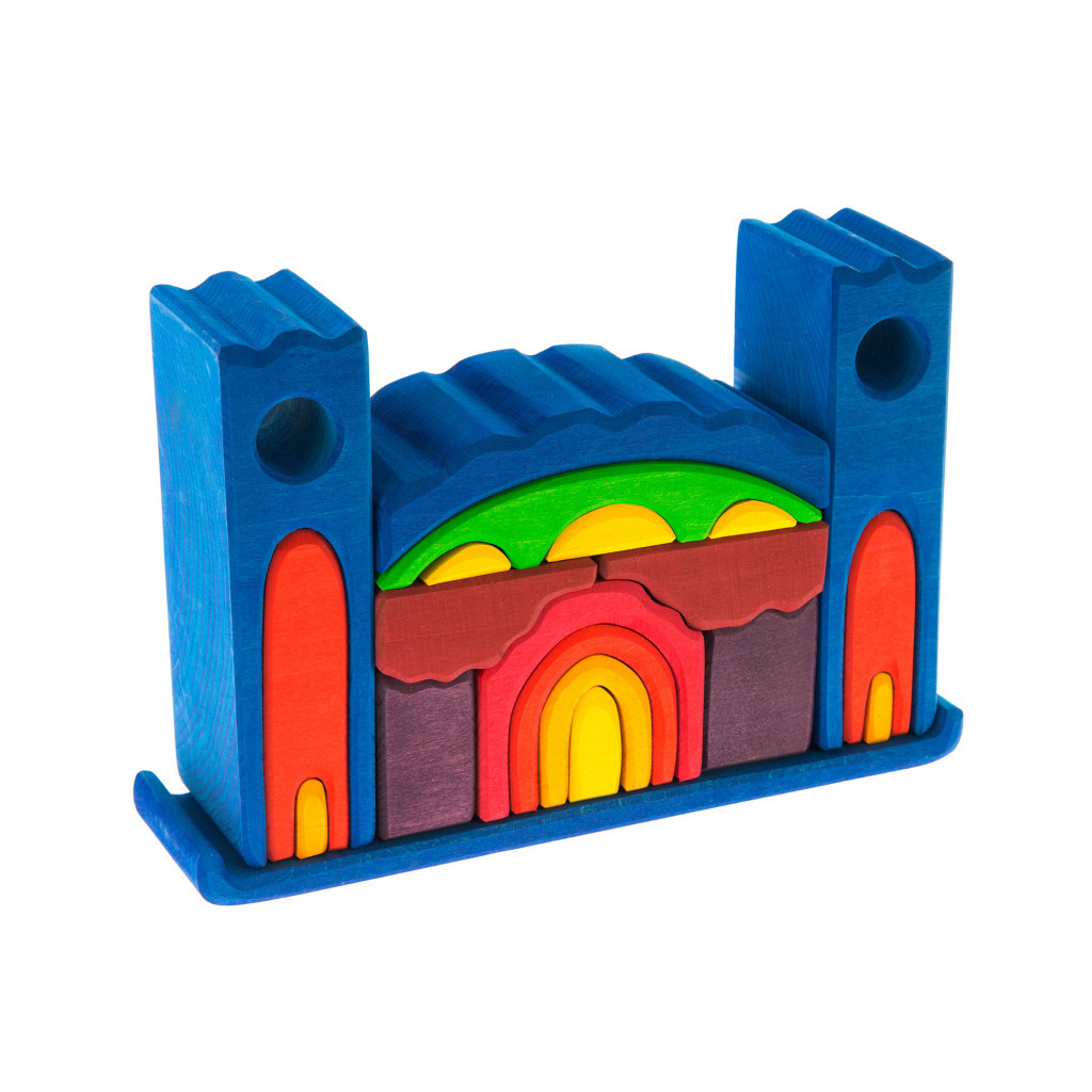 Конструктор Nic деревянный Все в замке синий (NIC523268) - изображение 2