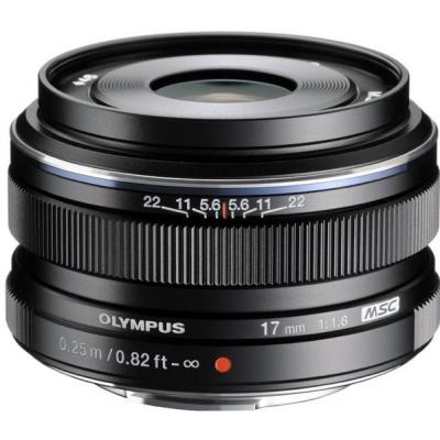 Об'єктив Olympus EW-M1718 17mm 1:1.8 Black (V311050BE000) - зображення 1