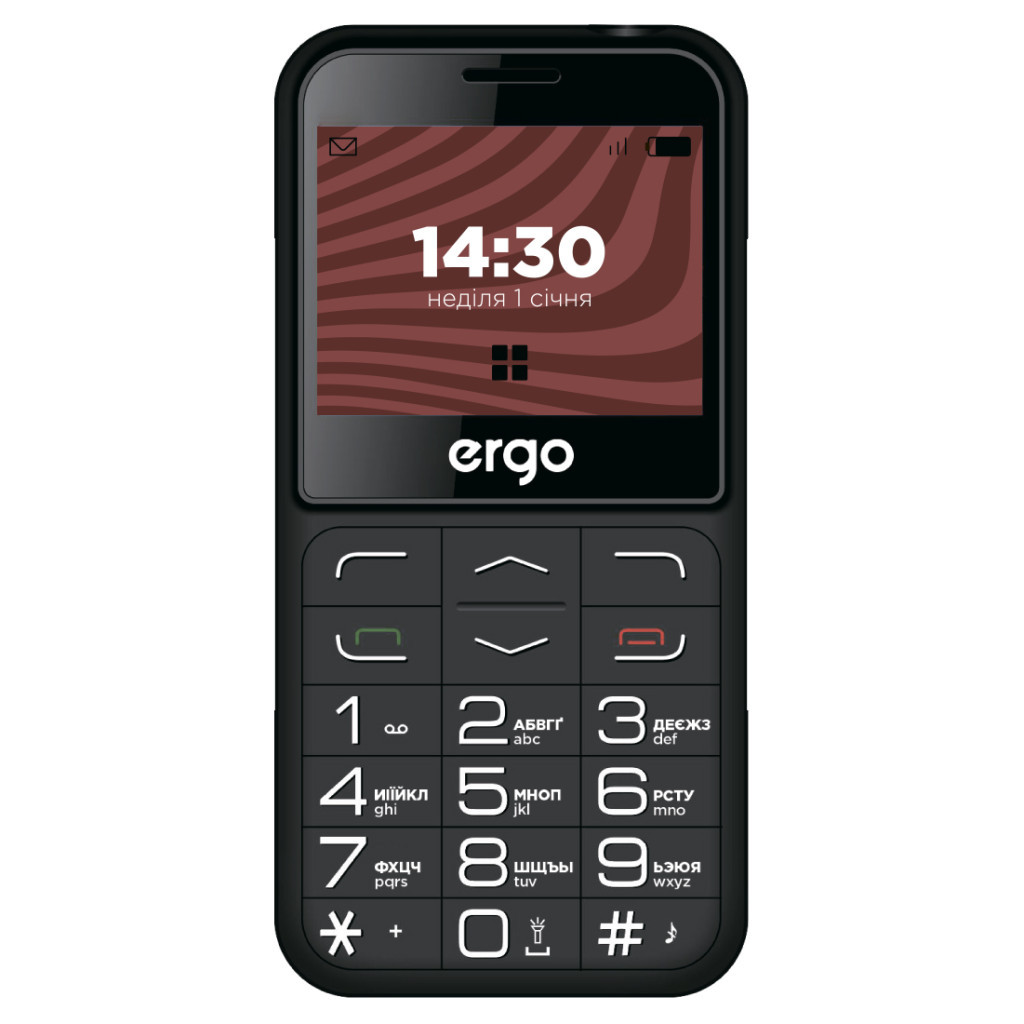 Мобільний телефон Ergo R231 Black - зображення 2