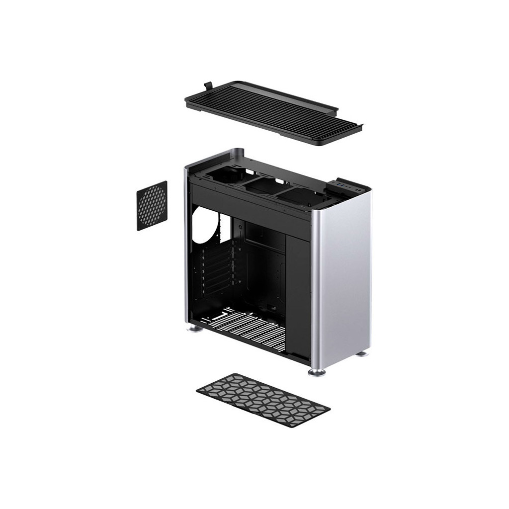 Корпус для ПК Jonsplus i400-A Aluminum Silver (i400-A Silver) - зображення 11