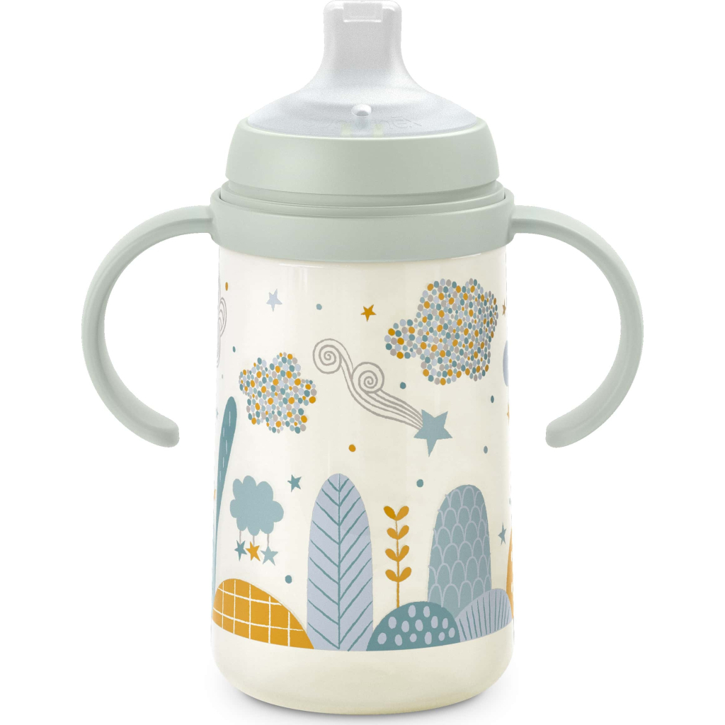 Поїльник-непроливайка Suavinex Dreams з силіконовим носиком, 270 мл, +6 місяців, зелена (308291) - зображення 1