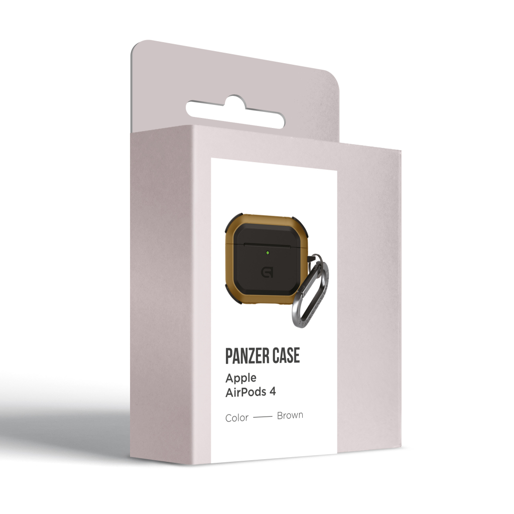 Чохол для навушників Armorstandart Panzer для Apple Airpods 4 Brown (ARM82556) - зображення 3