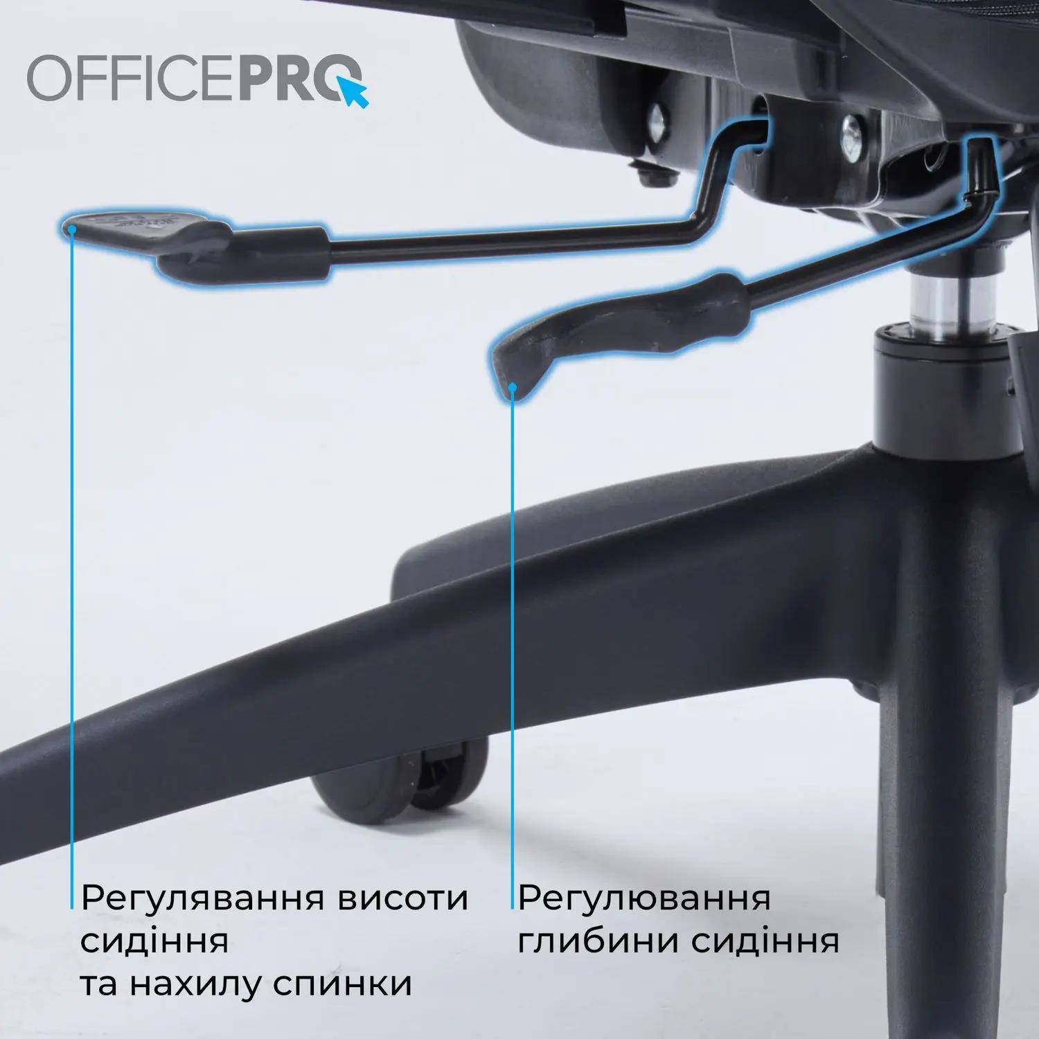 Крісло офісне Officepro OC680B Black - зображення 13