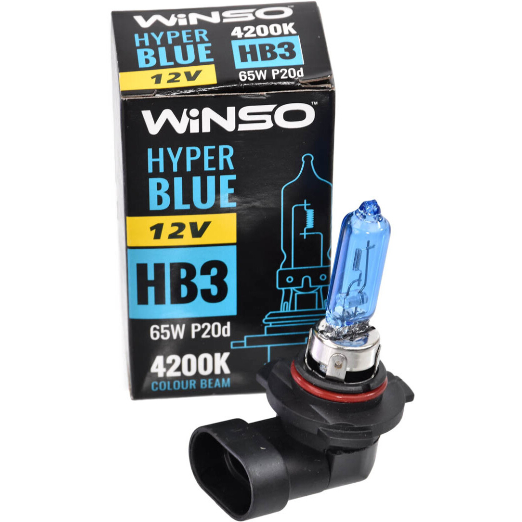 Автолампа WINSO HB3 HYPER BLUE 4200K 65W (712510) - зображення 3