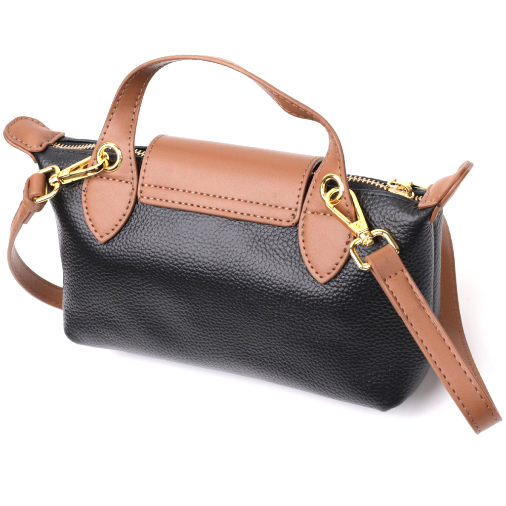 Сумка Vintage З натуральної шкіри Чорна (22252) - зображення 2