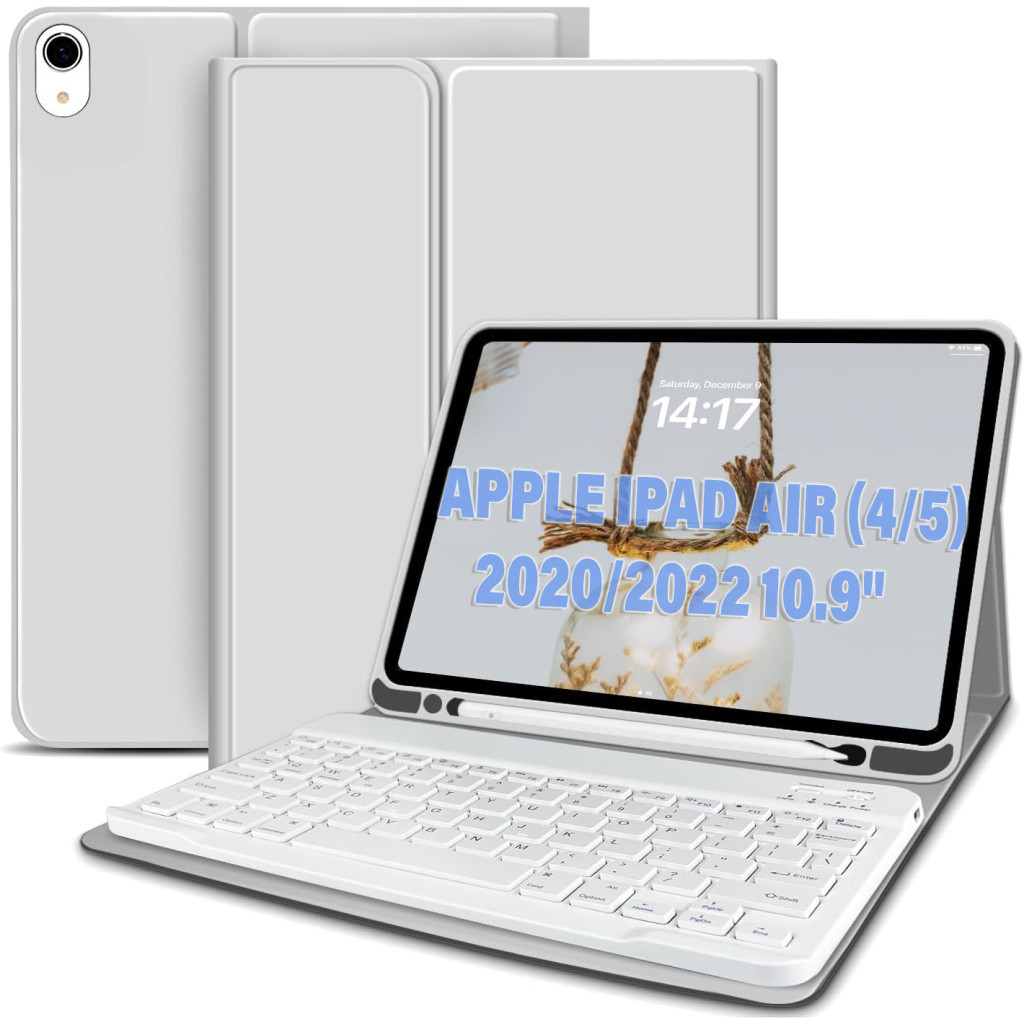 Чохол до планшета BeCover Keyboard Apple iPad Air (4/5) 2020/2022 10.9" Gray (711145) - зображення 1