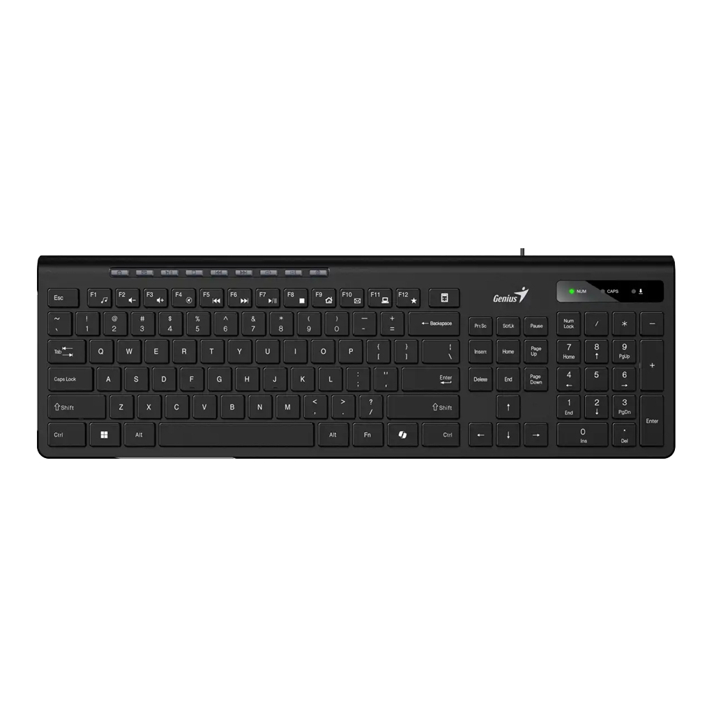 Клавіатура Genius SlimStar 230II USB UA Black (31310048406) - зображення 1