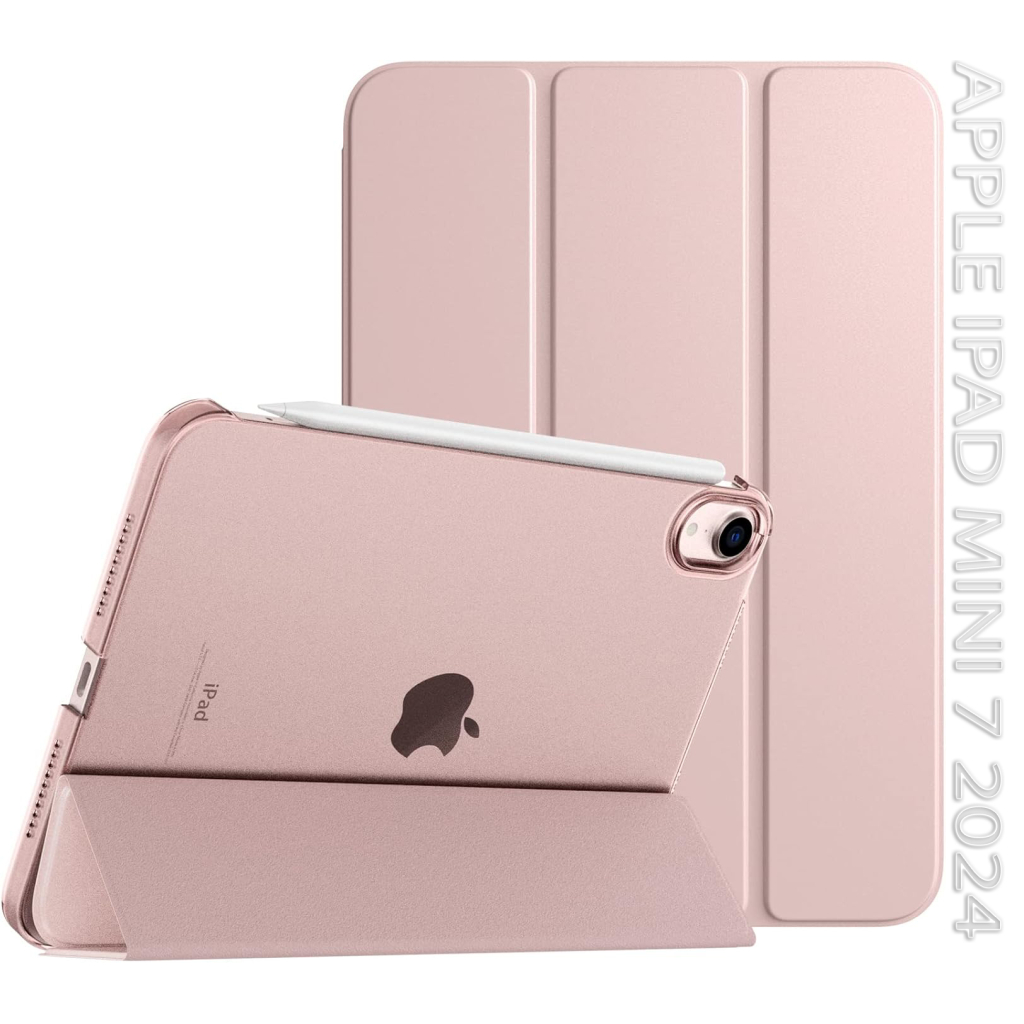Чохол до планшета BeCover Tri Fold Hard Apple iPad Mini 7 2024 Pink (712454) - зображення 1