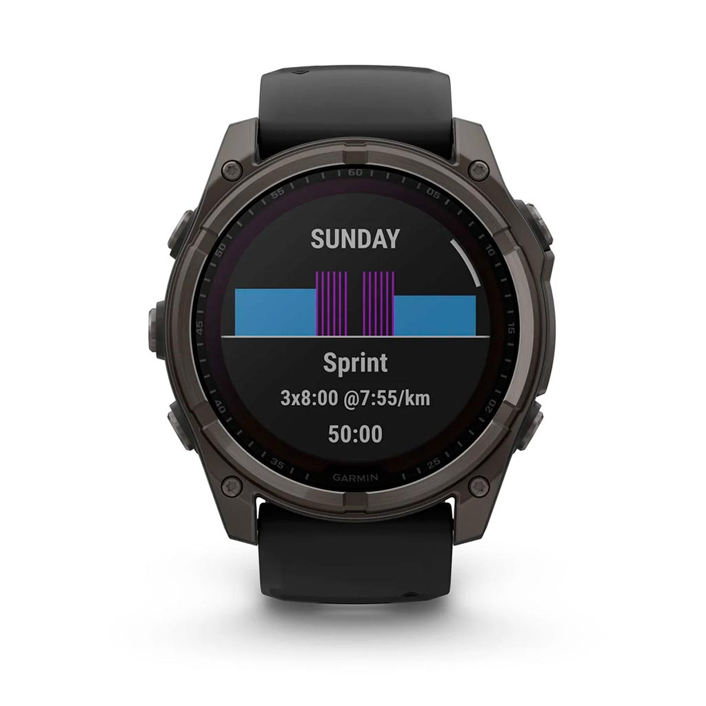 Смарт-годинник Garmin fenix 8 51mm,Saph Solar,CrbnGry Ti/Blk,Blk/PblGryBnd (010-02907-11/010-02907-70) - зображення 4