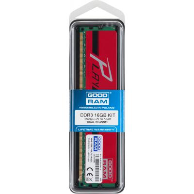 Модуль пам'яті для комп'ютера DDR3 16GB (2x8GB) 1866 MHz PLAY Red Goodram (GYR1866D364L10/16GDC) - зображення 4