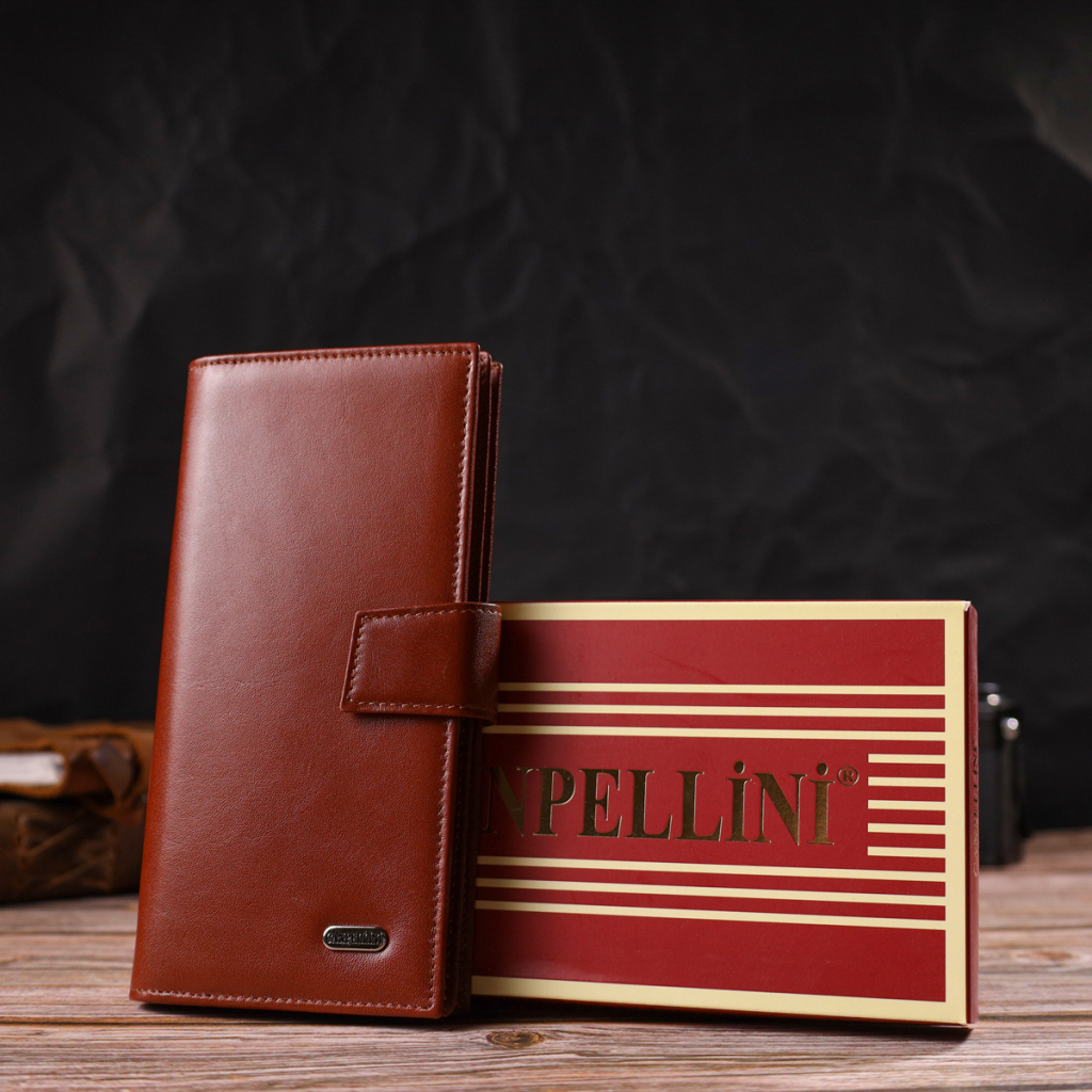 Портмоне Canpellini З натуральної шкіри Коричневе (21721) - зображення 11