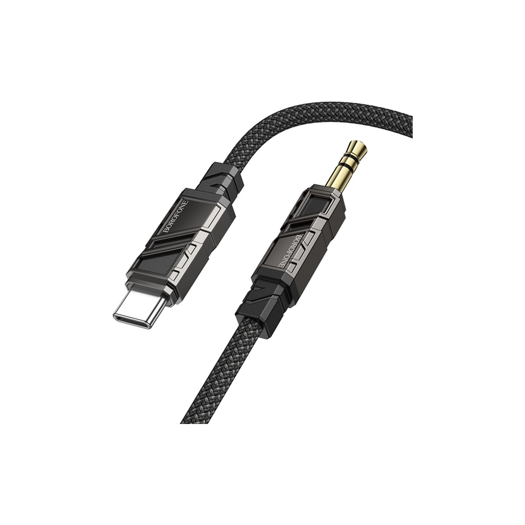 Кабель мультимедійний USB-C to 3.5mm M 1.0m black BOROFONE (6941991117763) - изображение 1