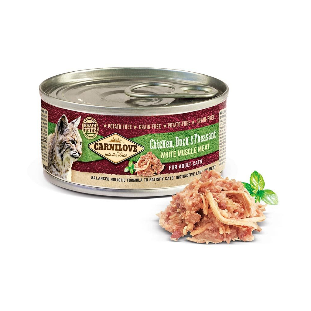 Вологий корм для кішок Carnilove з куркою качкою та фазаном 100 г (8595602528974) - зображення 2