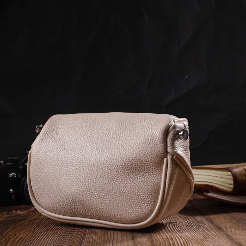 Сумка Vintage Жіноча через плече з натуральної шкіри Біла (22115) - зображення 9