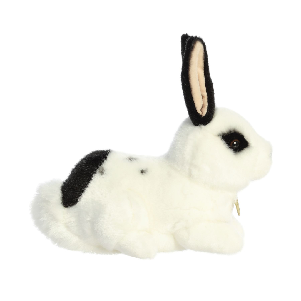 М'яка іграшка Aurora Кролик білий з чорними вухами 25 см (210788A) - зображення 3