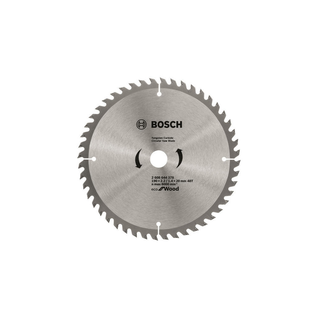 Диск пильний Bosch Eco for Wood 190x2.2x20-48T (2.608.644.378) - зображення 1