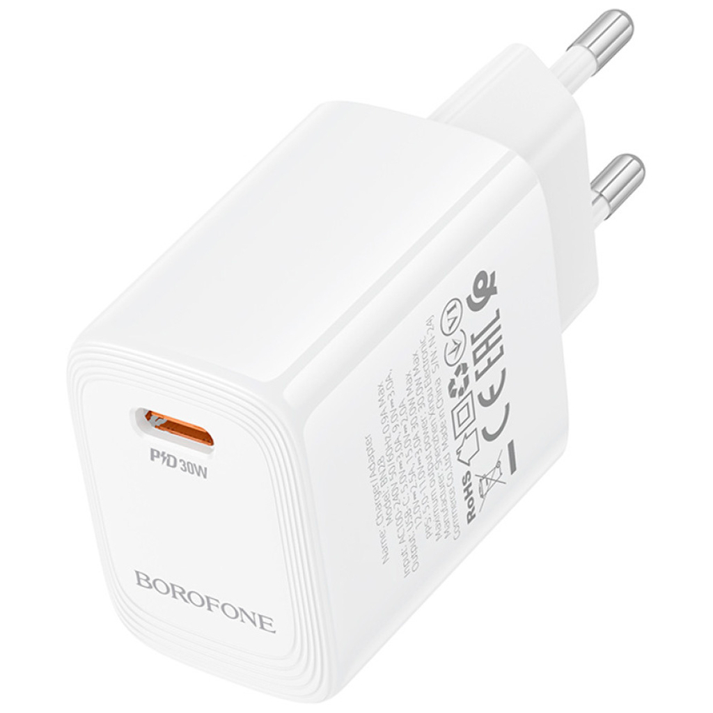 Зарядний пристрій BOROFONE BN28 Fuente USB-C PD30W White (6941991120299) - зображення 3