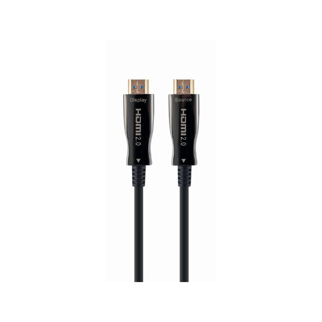 Кабель мультимедійний HDMI to HDMI 50.0m V.2.0 4K 60Hz AOC Cablexpert (CCBP-HDMI-AOC-50M-02) - зображення 1