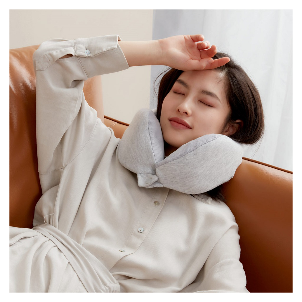 Подушка Xiaomi 8H ортопедична підголовник Neck pillow U1 Air Grey - зображення 2
