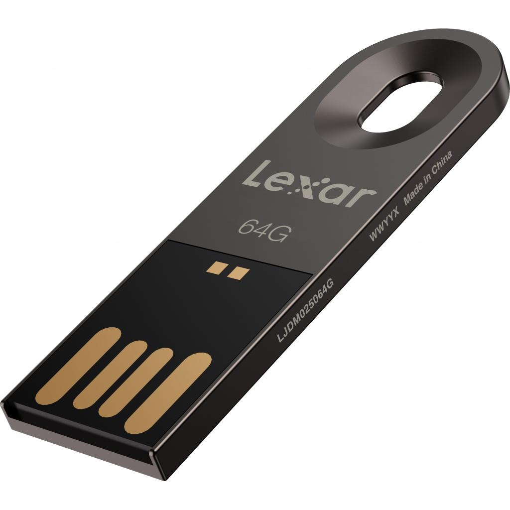 USB флеш накопичувач Lexar 64GB JumpDrive M25 Titanium Gray USB 2.0 (LJDM025064G-BNQNG) - зображення 3