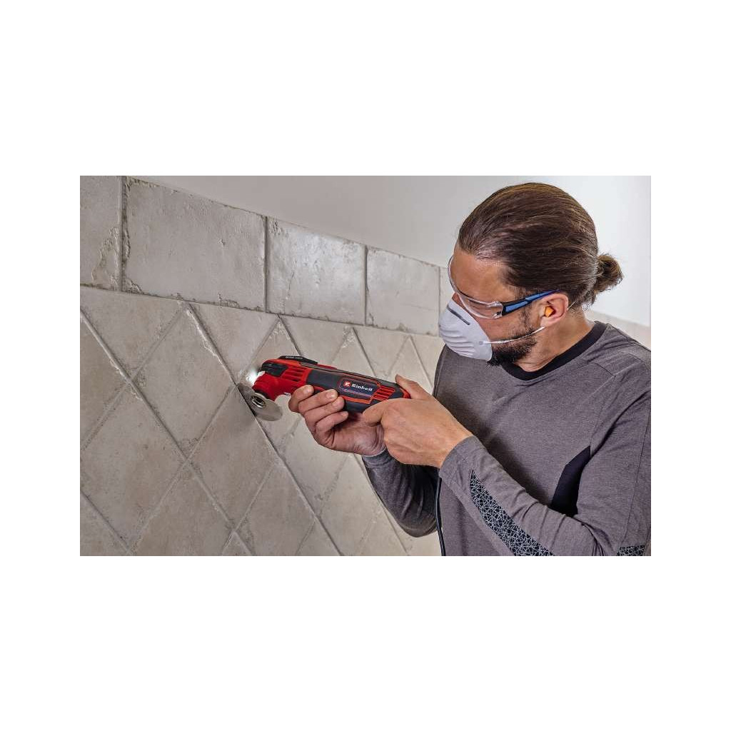 Реноватор Einhell TE-MG 350 EQ, 350Вт, 11000-20000 об/хв, LED, набір насадок, кейс (4465155) - изображение 4