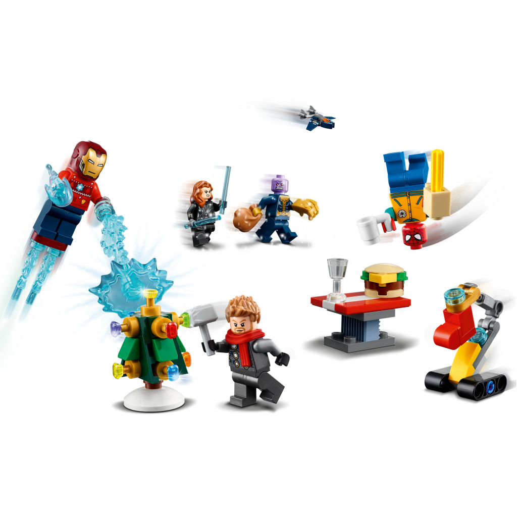 Конструктор LEGO Новорічний календар Месники Marvel 298 деталей (76196) - зображення 3