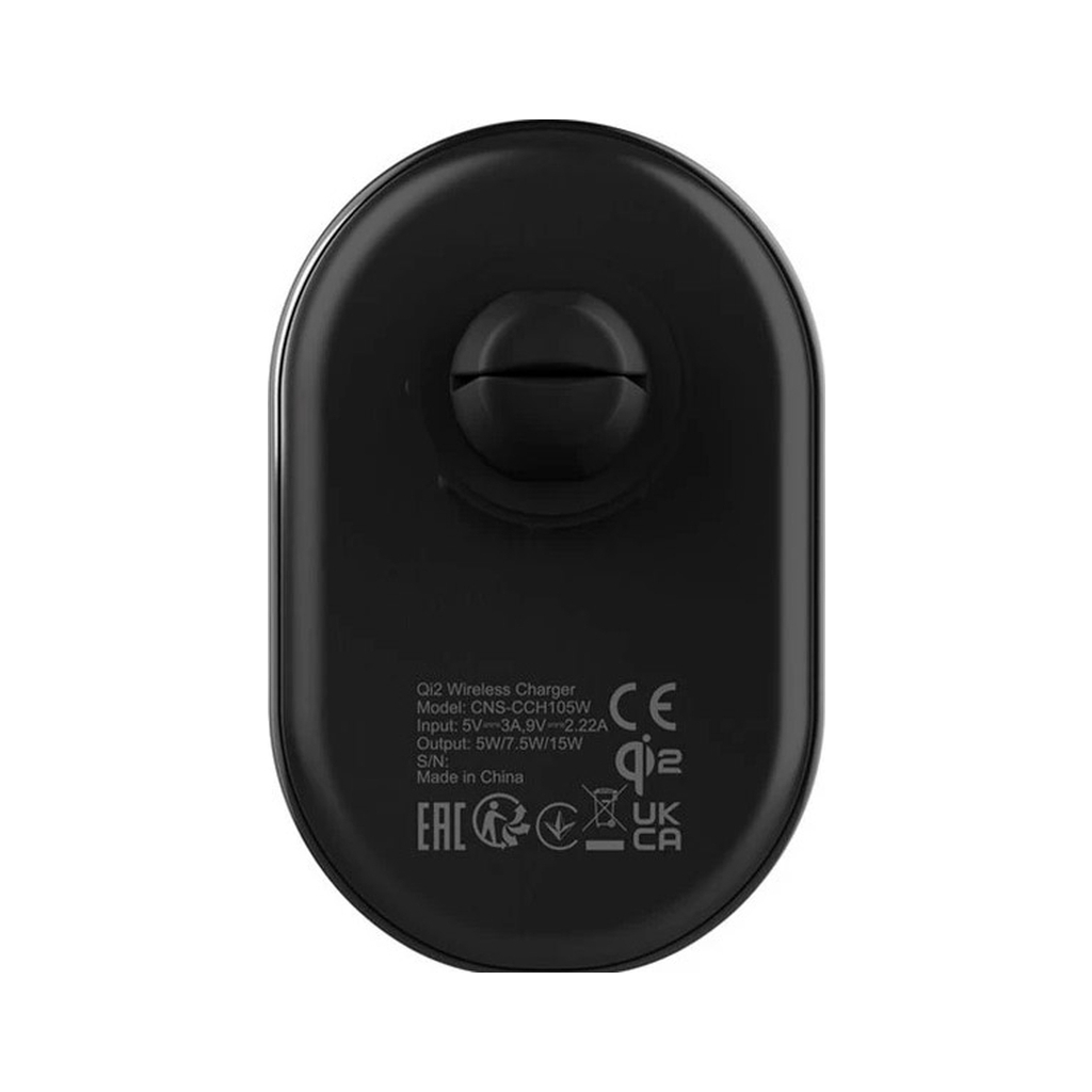Універсальний автотримач Canyon OnGrip 105 15W Qi2 Wireless Black (CNS-CCH105B) - зображення 3