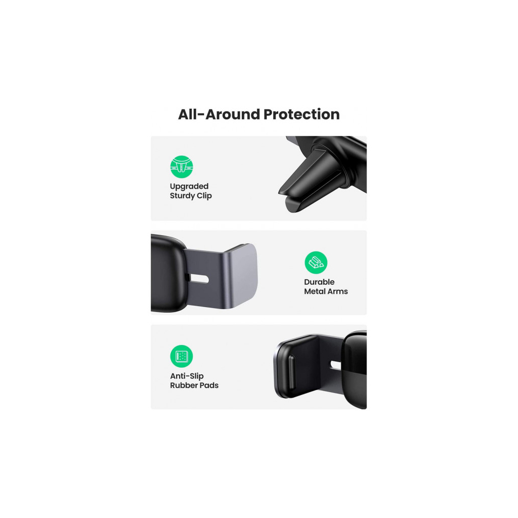 Універсальний автотримач Ugreen LP120 4.7-7.2" (10422) - зображення 5