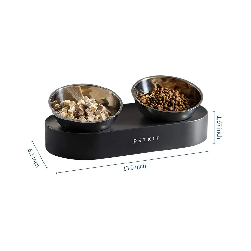Універсальний посуд для тварин Petkit FRESH NANO-METAL Pet Cat TWO Bowl Stand (P5201) - изображение 2
