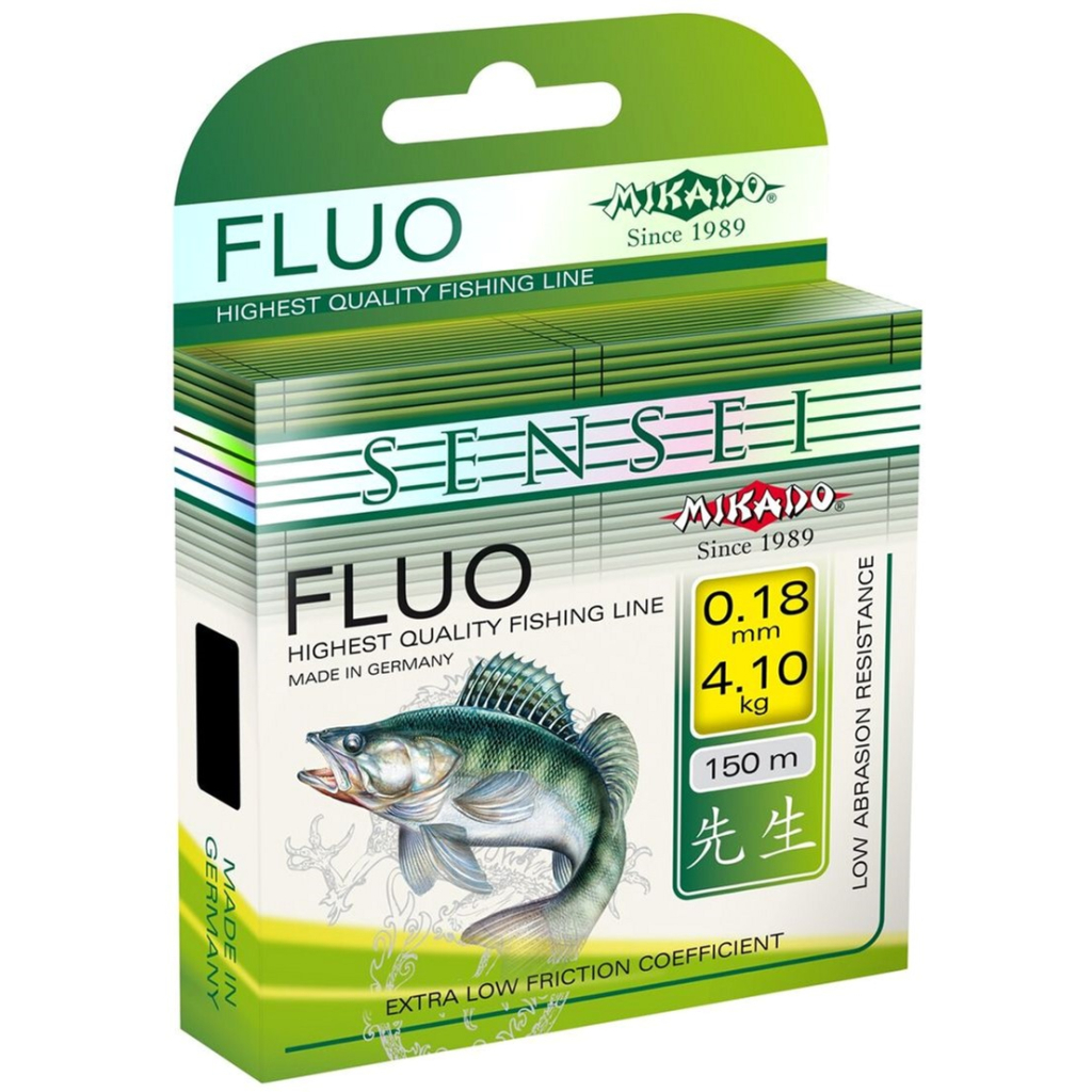 Волосінь Mikado Sensei Fluo 150 м 0,38 мм 12,8 кг Green (ZSY-038) - зображення 1