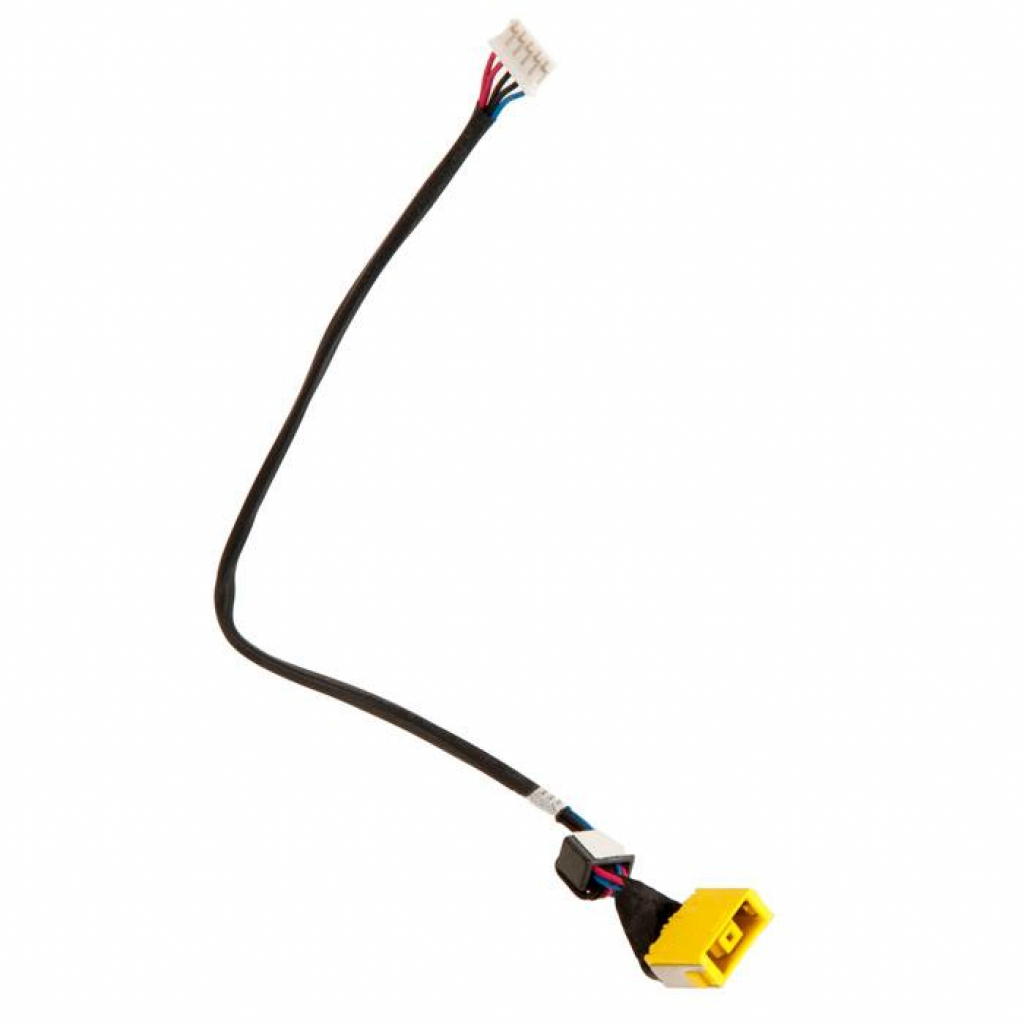 Роз'єм живлення ноутбука з кабелем для Lenovo PJ585 (прямоугольный + center pin), 5-p Универсальный (A49071) - зображення 1