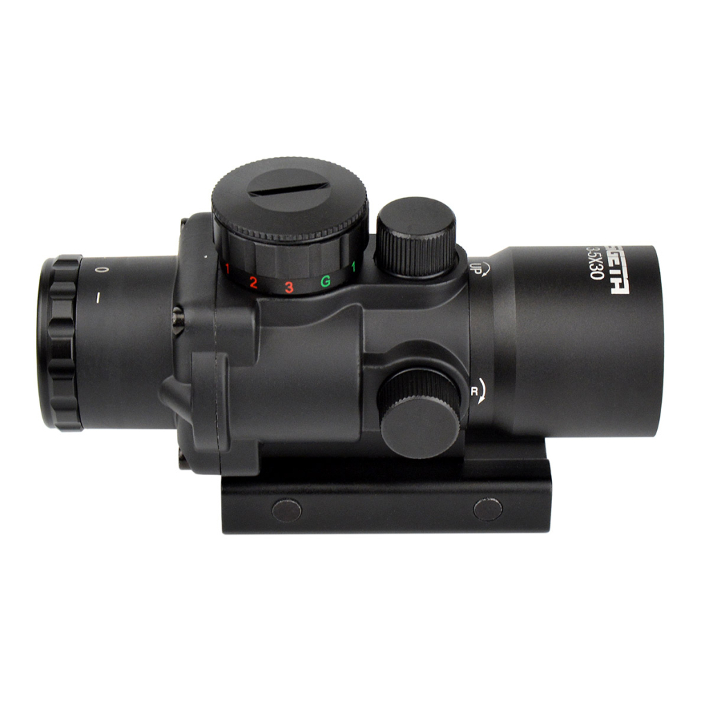 Коліматорний приціл Sigeta Prismatic 3.5x30 Mildot Red/Green/Blue (65713) - зображення 5