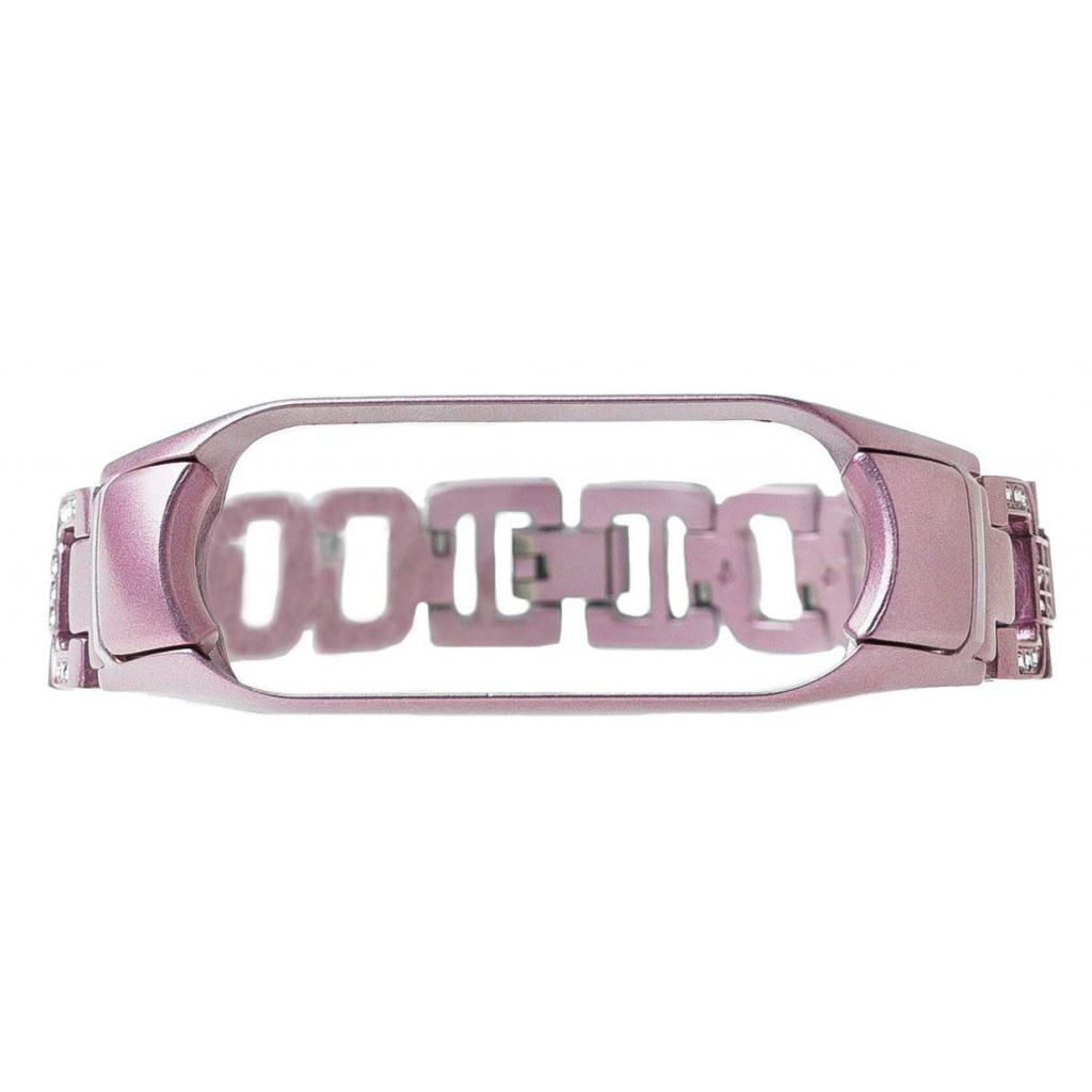 Ремінець до фітнес браслета XoKo Diamond Premium Band для Xiaomi Mi band 5 Pink (XK-M5-DMPNK) - зображення 3