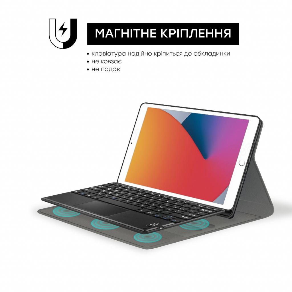 Чохол до планшета AirOn Premium iPad 10.2" 2019/2020/2021 7/8/9th Gen Air 3 Kbd+Tch (4822352781058) - зображення 5