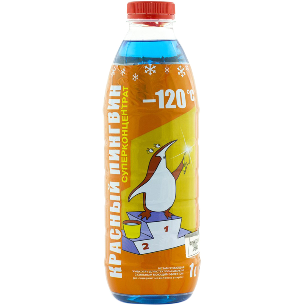 Омивач автомобільний VERYLUBE Червоний пінгвін до -120 С (суперконцентрат) 1 л (XB 50003) - зображення 1