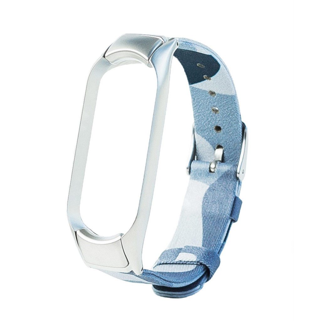 Ремінець до фітнес браслета XoKo Ремінець ХоКо Сamo Premium Band для Xiaomi Mi band 5 Blue (XK-M5-CMBl) - зображення 1