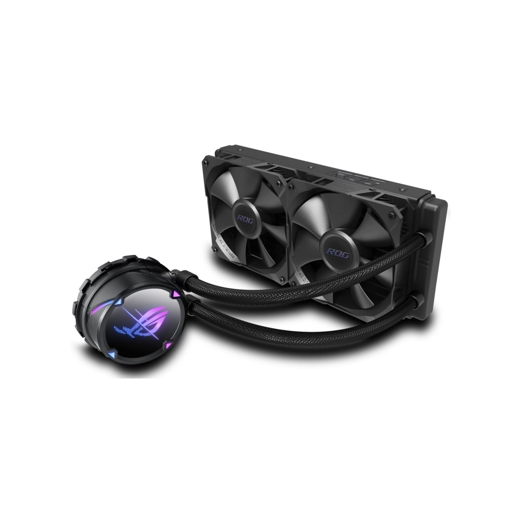 Система рідинного охолодження ASUS ROG STRIX LC II 240 Intel LGA 1700, 1200, 115x, 2011, 2011-3, 2066 AMD AM4, TR4 (90RC00E0-M0UAY0) - зображення 1